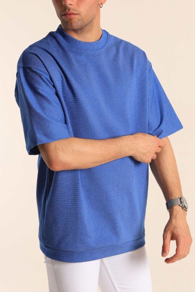 Mavi Oversize Erkek Tişört 181809