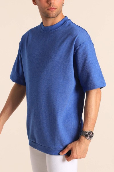 Mavi Oversize Erkek Tişört 181809