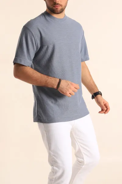mavi-oversize-jakarli-dikis-detayli-erkek-tisort-253348