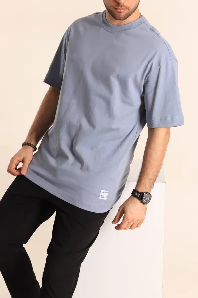 Mavi Oversize Suprem Basic Erkek Tişört 254694