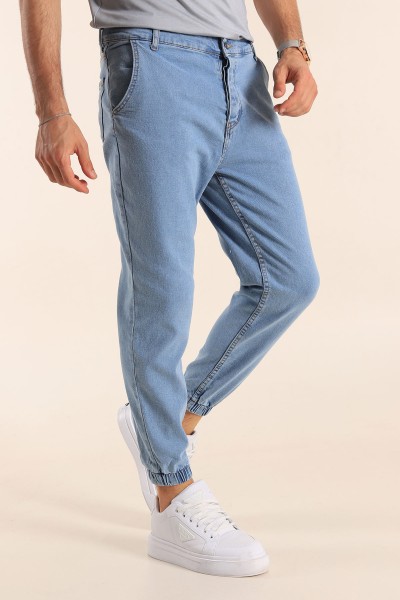 Mavi Paça Lastikli Jogger Erkek Kot Pantolon 187780