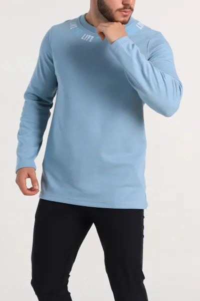 Mavi Regular Fit Baskı Detaylı Erkek Sweatshirt 305842
