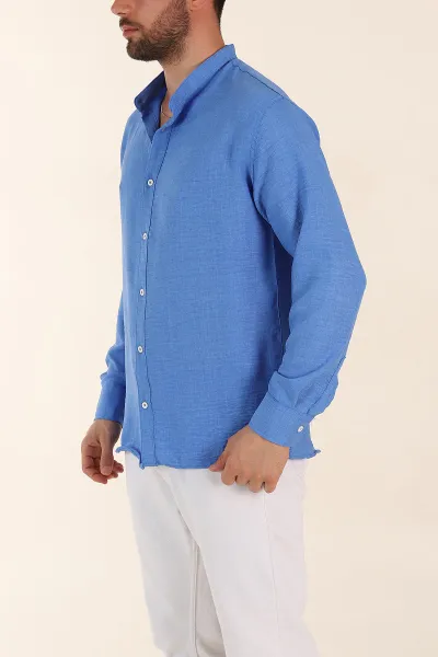 Mavi Regular Fit Hakim Yaka Uzun Kollu Erkek Gömlek 370037