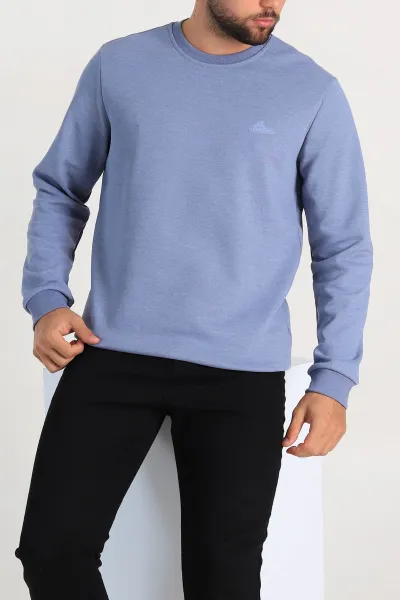 Mavi Regular Fit İnterlok Kumaş Pike Doku Basic Erkek Sweatshirt 305428