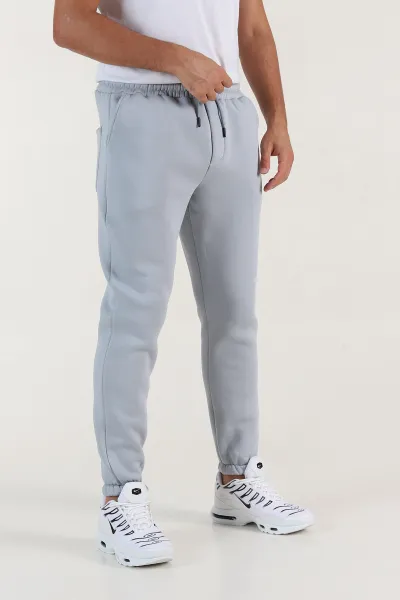 Mavi Regular Fit Üç İp Şardonlu Paça Lastikli Erkek Eşofman Altı 398045