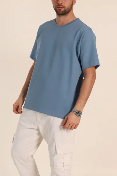 Mavi Relaxed Fit Double Face Basic Erkek Tişört 348939