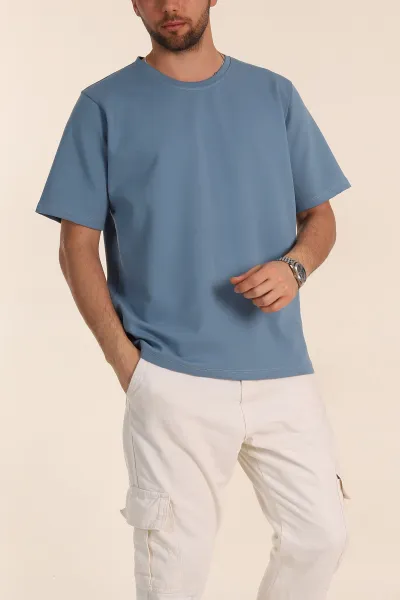 Mavi Relaxed Fit Double Face Basic Erkek Tişört 348939
