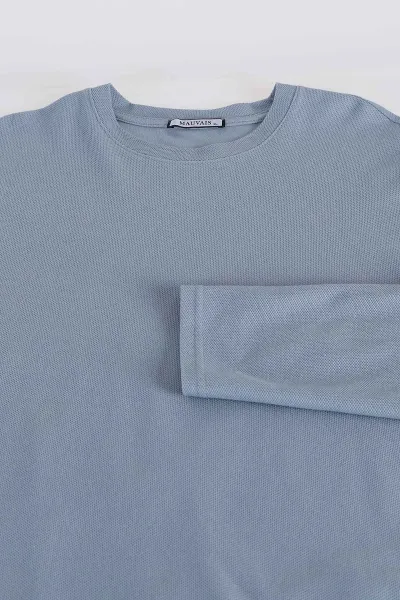 Mavi Relaxed Fit Pike Dokulu Basic Erkek Sweatshirt 398896
