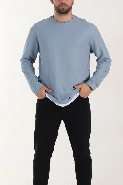 mavi-relaxed-fit-pike-dokulu-basic-erkek-sweatshirt-398896