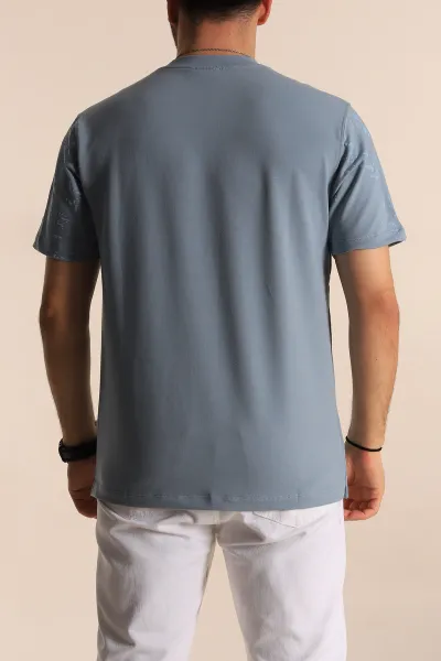 Mavi Relaxed Fit Sprey Baskılı Erkek Tişört 268118
