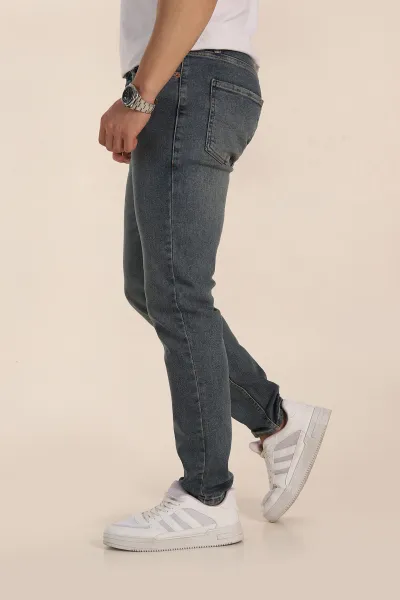 Mavi Skinny Fit Yıkamalı Taşlama Detaylı Erkek Kot Pantolon 354464