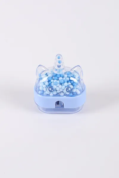 Mavi Tenora Figürlü Hazneli Plastik Kalemtraş 425985