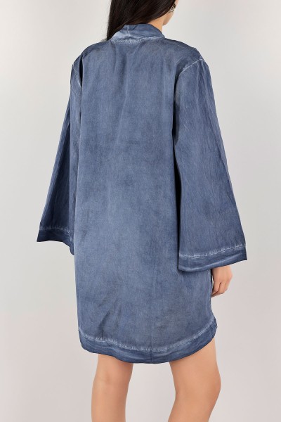 Mavi Yağ Yıkama Yeni Sezon Kimono 108996