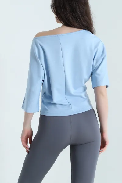 Mavi Yarasa Kol Oysho Kadın Bluz 447747