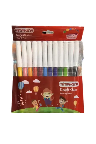 Mimaks 12 Renk Keçeli Kalem 287932