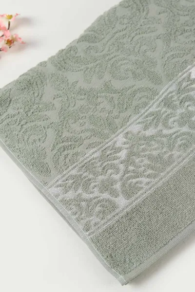 Mint 90x140 Cm Jakarlı Desenli Taç Banyo Havlusu 479182