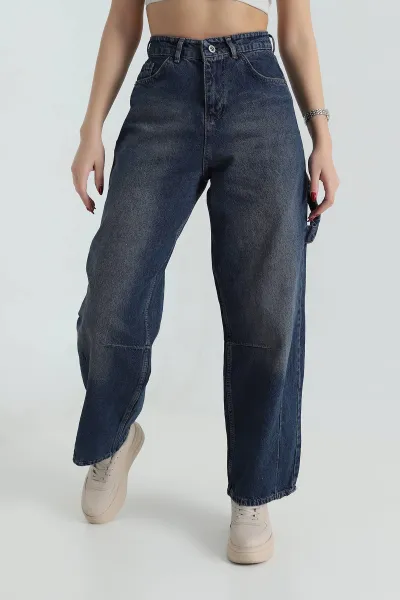 Mint Baggy Cepli Kadın Kot Pantolon 418075