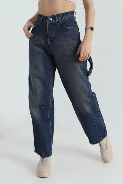 Mint Baggy Cepli Kadın Kot Pantolon 418075