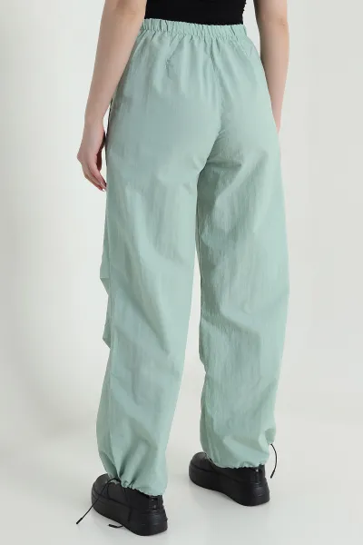 Mint Fermuarlı Paraşüt Kadın Pantolon 461580