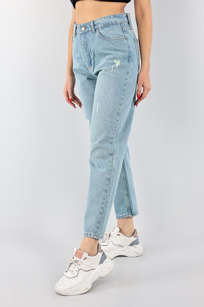 Mint Lazerli Mom Kot Pantolon 96305