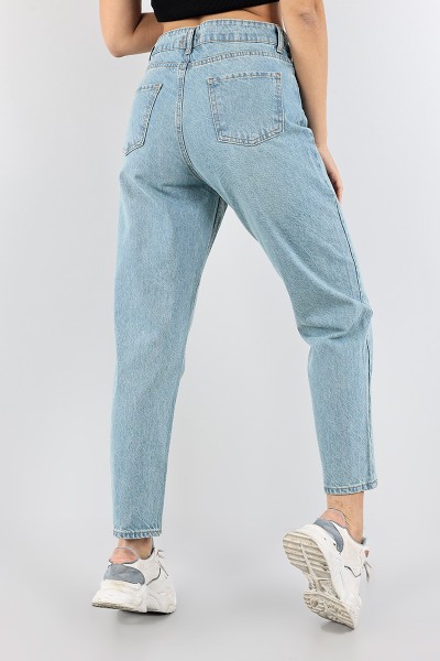 Mint Lazerli Mom Kot Pantolon 96305