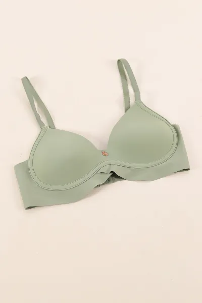 Mint Yeşili Lazer Kesim Hafif Destekli Sütyen 373289
