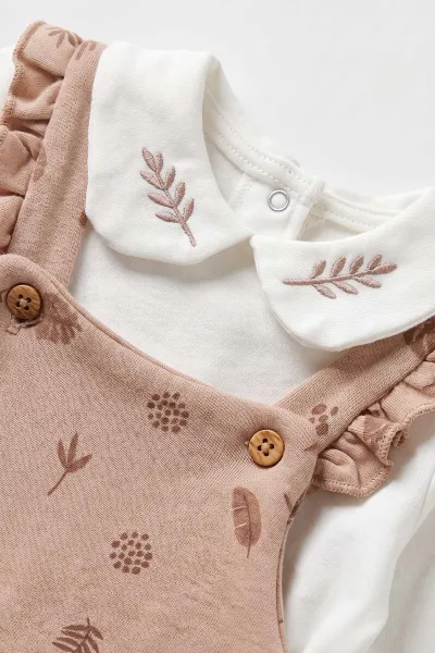 Mocha (0-9 Ay)Desenli Kız Bebek Tulum 485324,