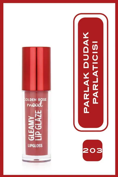 Mood Gleamy Lip Glaze Lipgloss -  203 Rose Chic  - Renkli Dudak Parlatıcısı 406617