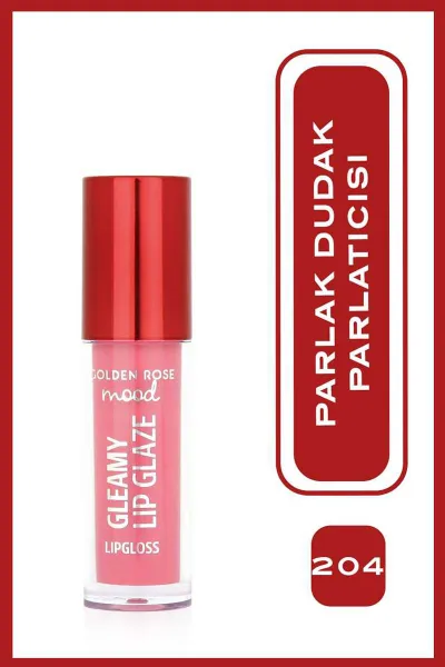 Mood Gleamy Lip Glaze Lipgloss - 204 Baby Pink  - Renkli Dudak Parlatıcısı 406618