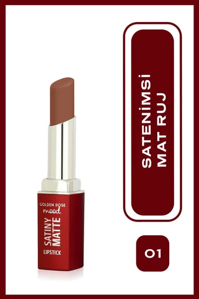 Mood Satiny Matte Lipstick - 01 Bare Nude  - Mat Ruj 406577