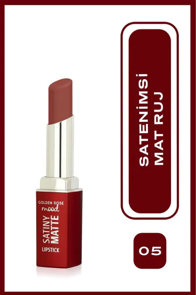 Mood Satiny Matte Lipstick - 05 Burnt Blush  - Mat Ruj 406581