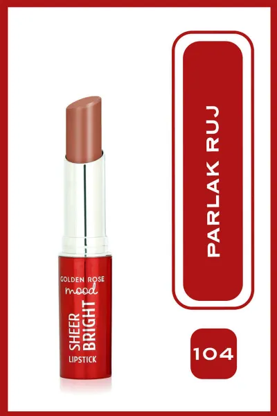 Mood Sheer Bright Lipstick - 104 Nude Latte - Parlak Ruj 406539