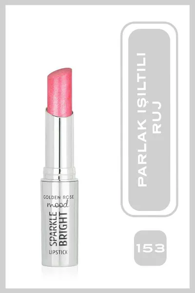 Mood Sparkle Bright Lipstick - 153 Pink Glitz -Işıltılı Ruj 406661