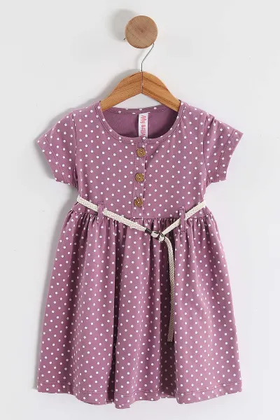 mor-1-5-yas-puantiye-desenli-kemerli-kiz-cocuk-penye-elbise-438988