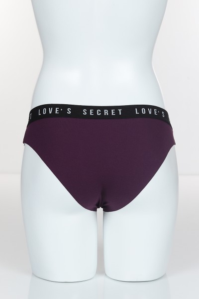Mor 3909 Bikini Pamuk Lazer Bel Spor Lastikli Külot 101905