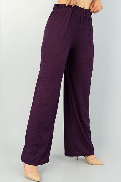 Mor Bol Paça Bayan Fitilli Pantolon 67984