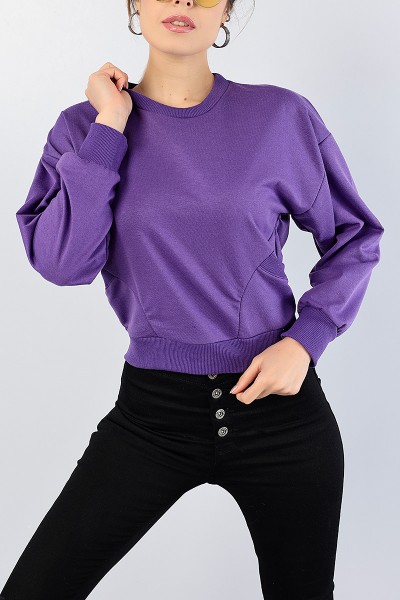 Mor Cep Tasarım Bayan Sweat 77491