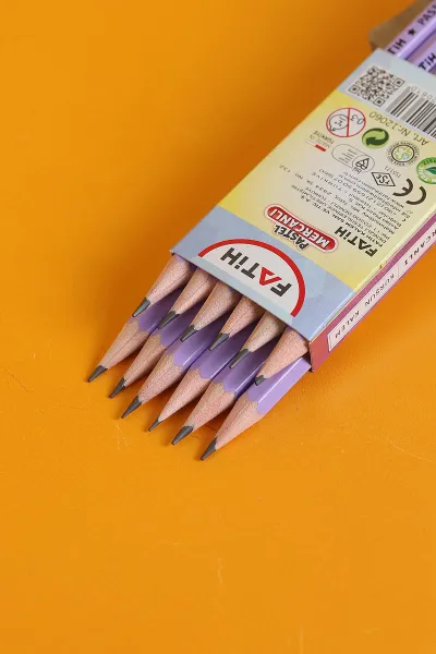 Mor Fatih Mercanlı Pastel Kurşun Kalem 12''li 292810