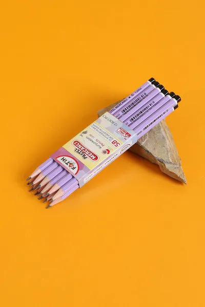 Mor Fatih Mercanlı Pastel Kurşun Kalem 12''li 292810