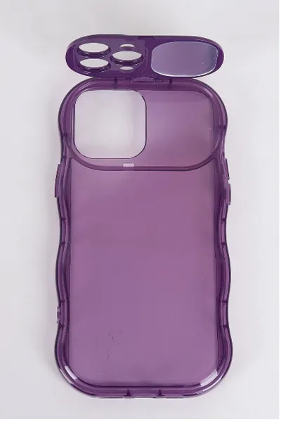 mor-iphone-12-pro-uyumlu-light-seffaf-yumusak-ayna-ozellikli-telefon-kilifi-343884