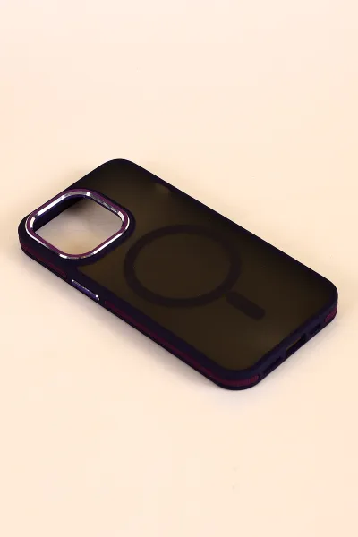 Mor İPhone 13 Pro Uyumlu Style Serisi Soft Tpu Slikon Telefon Kılıfı 375329