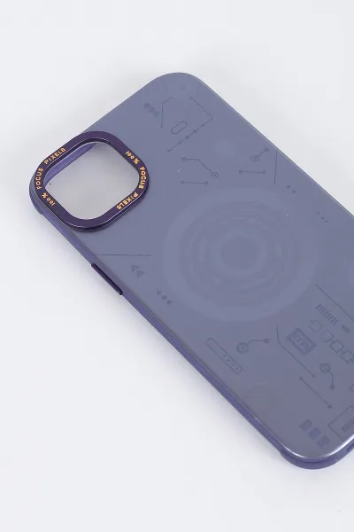 Mor İPhone 14 Plus Uyumlu Magsafe Özellikli Energy Serisi Sert Slikon Telefon Kılıfı 390829
