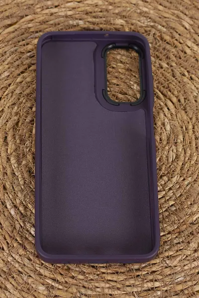 Mor Samsung A05S Uyumlu Kabarcık Serisi Şık Silikon Telefon Kılıfı 404056