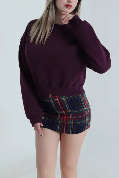 mor-sardonlu-uc-ip-kadin-fermuarsiz-sweat-489838