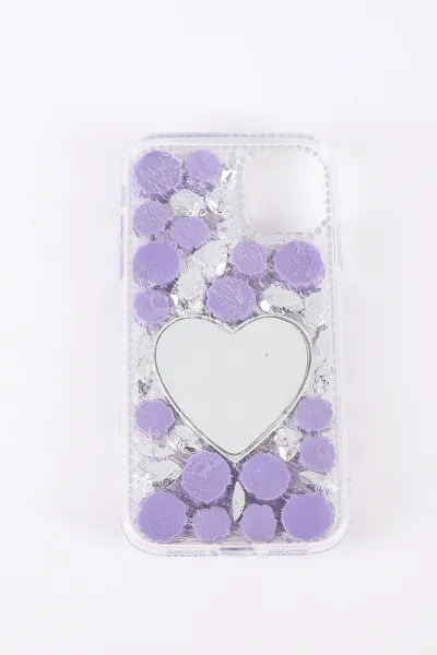 Mor TeknoCase İPhone 11 Uyumlu Beauty Case Serisi Lens Hediyeli Premium Sert Silikon Telefon Kılıfı 430415