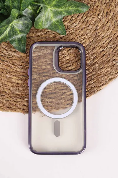 Mor TeknoCase İphone 12/12 Pro Uyumlu Believe Serisi Lens Hediyeli Silikon Telefon Kılıfı 472495