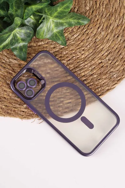 Mor TeknoCase İphone 12/12 Pro Uyumlu Believe Serisi Lens Hediyeli Silikon Telefon Kılıfı 472495