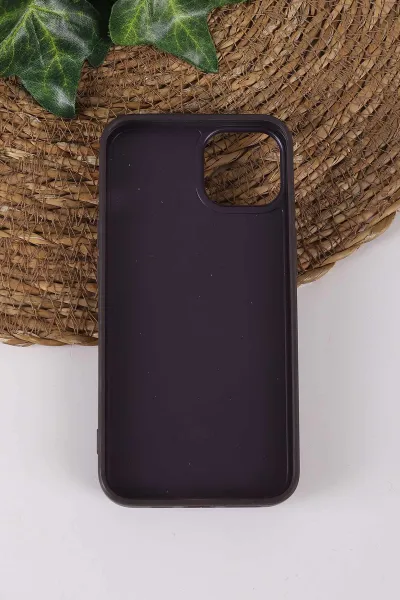 Mor TeknoCase İPhone 13 Uyumlu Daisy Case Serisi Taşlı Vakumlu Sert Silikon Telefon Kılıfı 431027