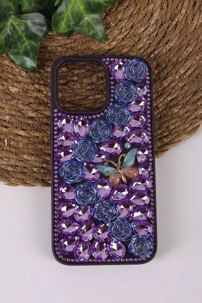 mor-teknocase-iphone-14-pro-max-uyumlu-daisy-case-serisi-tasli-vakumlu-sert-silikon-telefon-kilifi-431050
