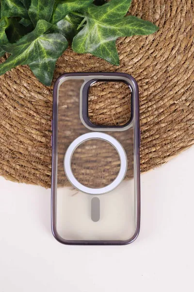 Mor TeknoCase İphone 14 Pro Uyumlu Believe Serisi Lens Hediyeli Silikon Telefon Kılıfı 472500